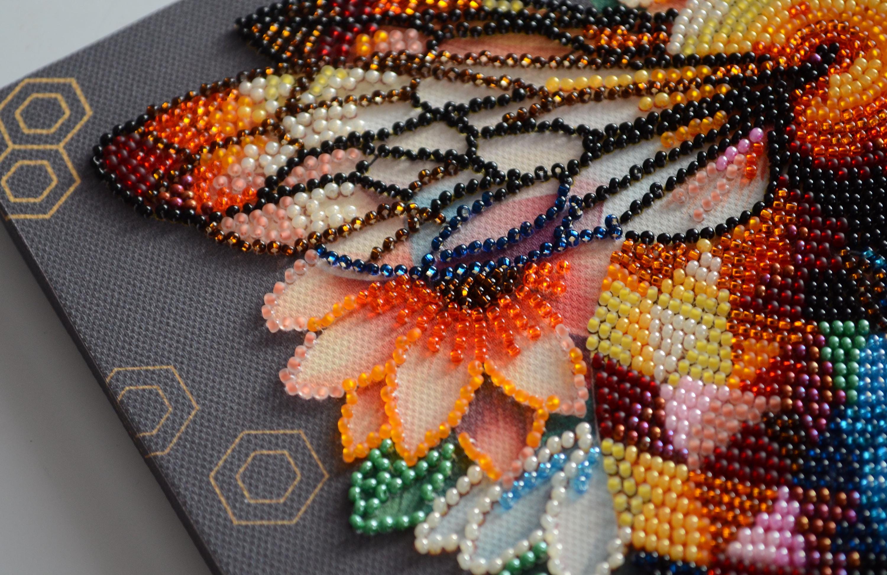 アートキャンバスにビーズ刺繍キット – ハニーモザイクビーDIYビーズ