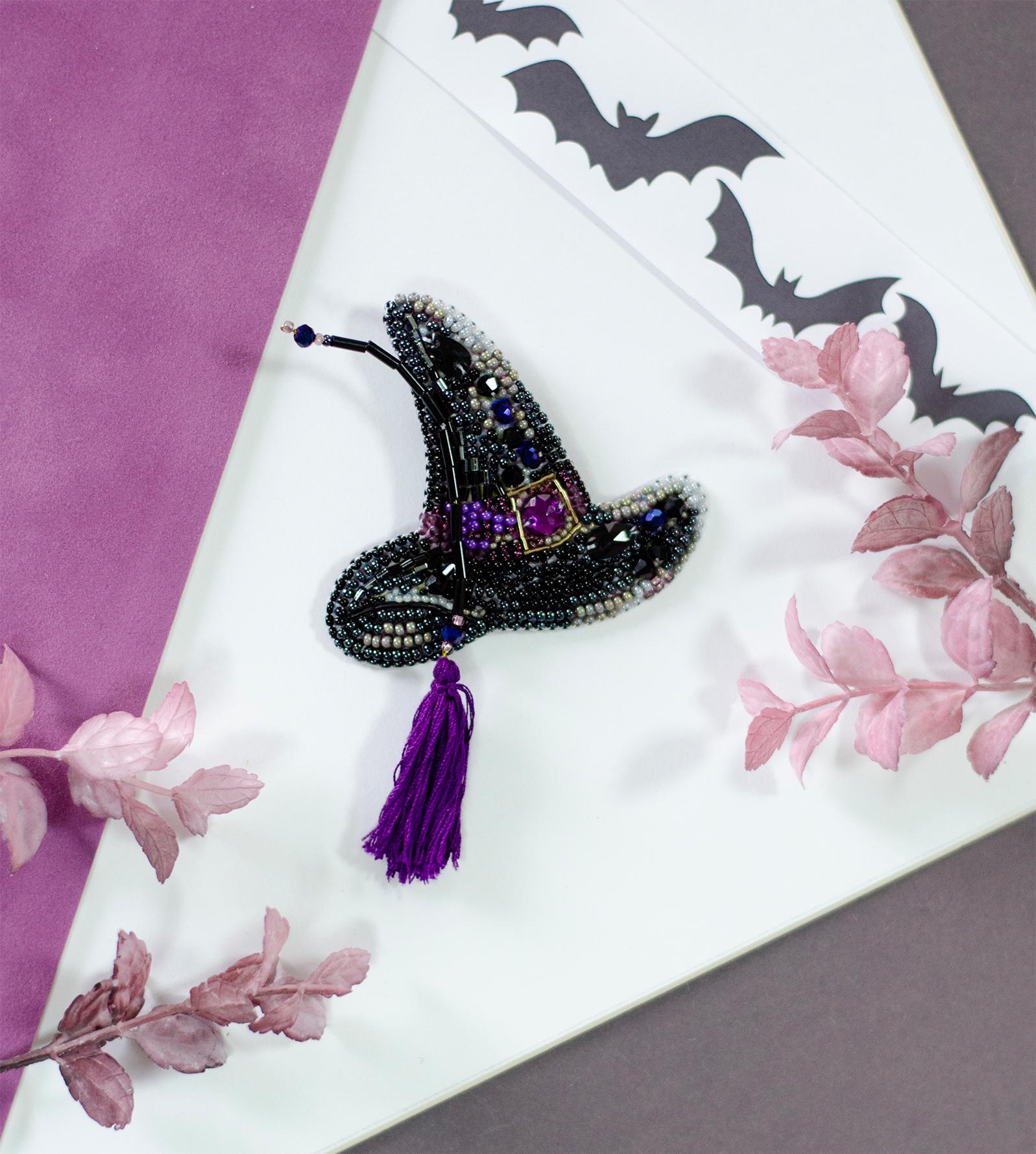 Kit DIY Bijoux Abris Art - Perles De Rocaille Pour Créer Une Broche Pendentif - Ukraine