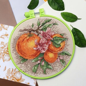 DIY Kreuzstich Kit Citrus Nadelspitze Stickerei Set Kreuzstich Muster Handgemachtes Geschenk Stitching Lieferungen