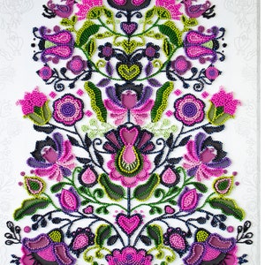 DIY Bead Embroidery Kit Remembering Traditions stitching needlepoint beadwork