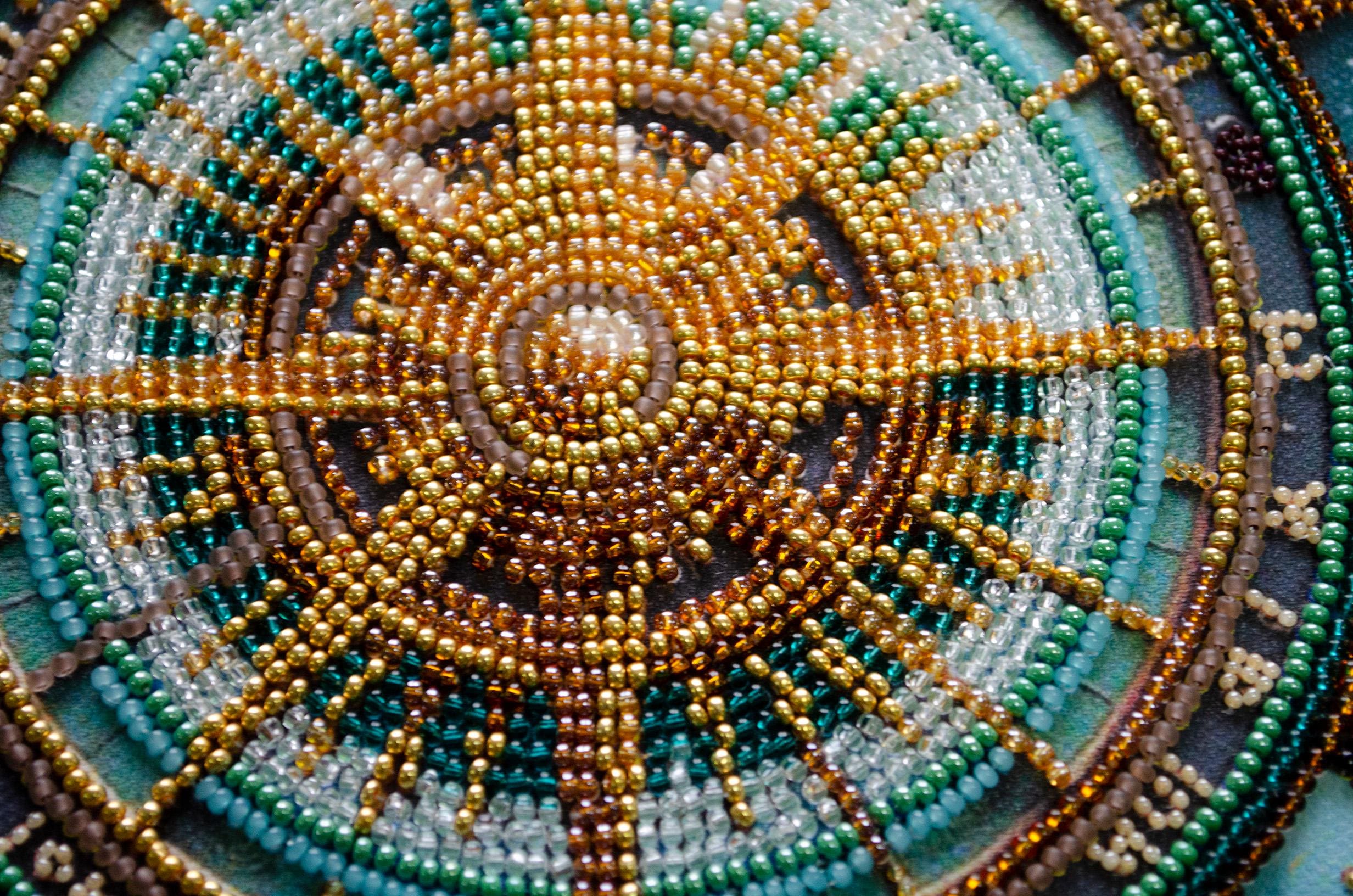 アートキャンバスにビーズ刺繍キット – マジックコンパスDIYビーズ