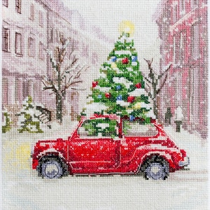 DIY Cross-Stitch Kit Going to celebrate Needlepoint Embroidery Craft Cross-Stitch Pattern, Handmade Gift