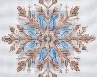 Counted Cross Stitch Kit Cold Pattern Snowflake Design DIY Embroidery