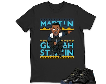 Jordan 11 Gamma Sneaker Match Martin Unisex Match Tees Black