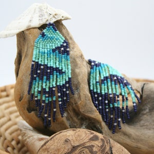 Norther Lights Seed Bead Earrings