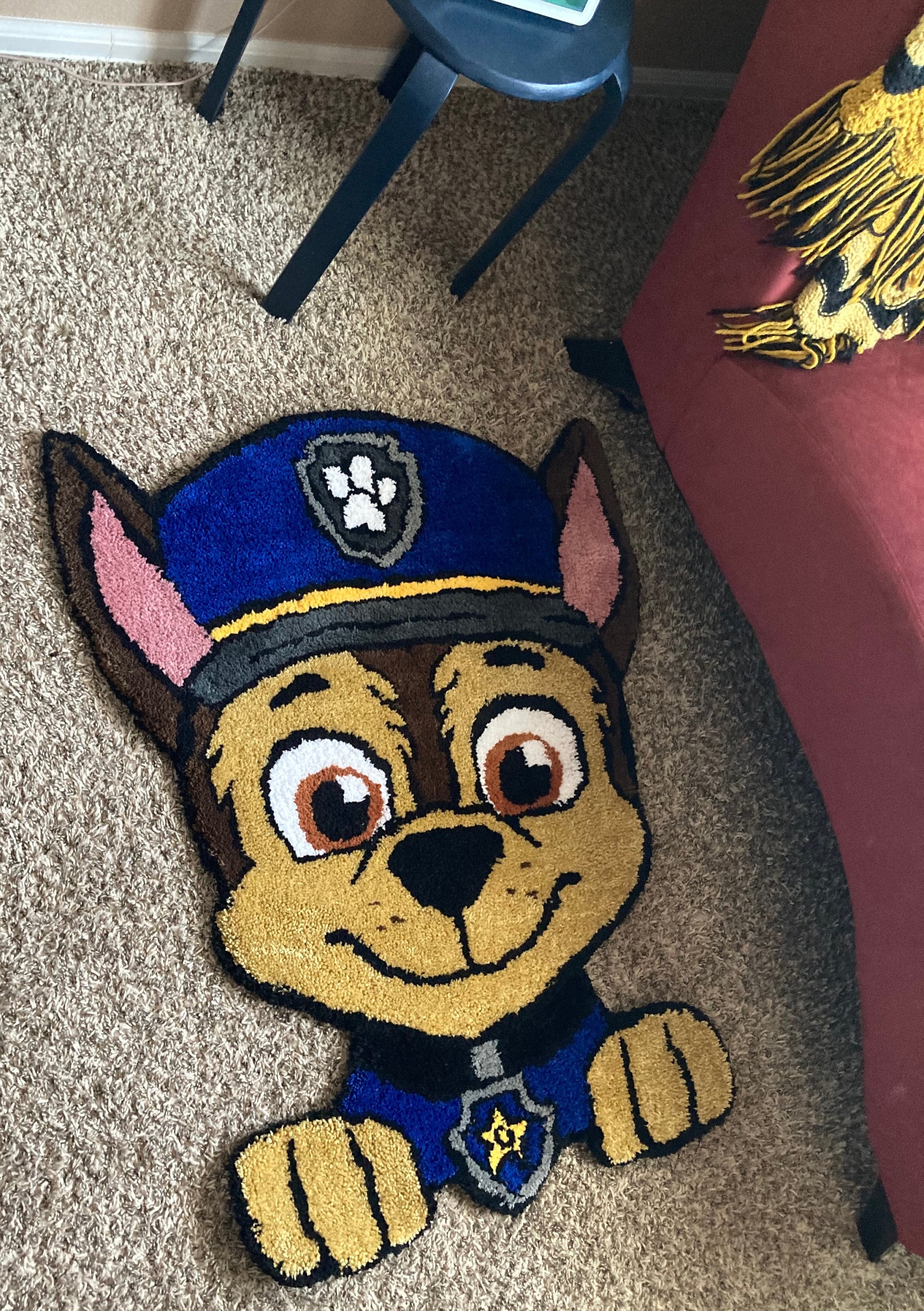 Handmade Chase Paw Patrol Carpet Rug Etsy