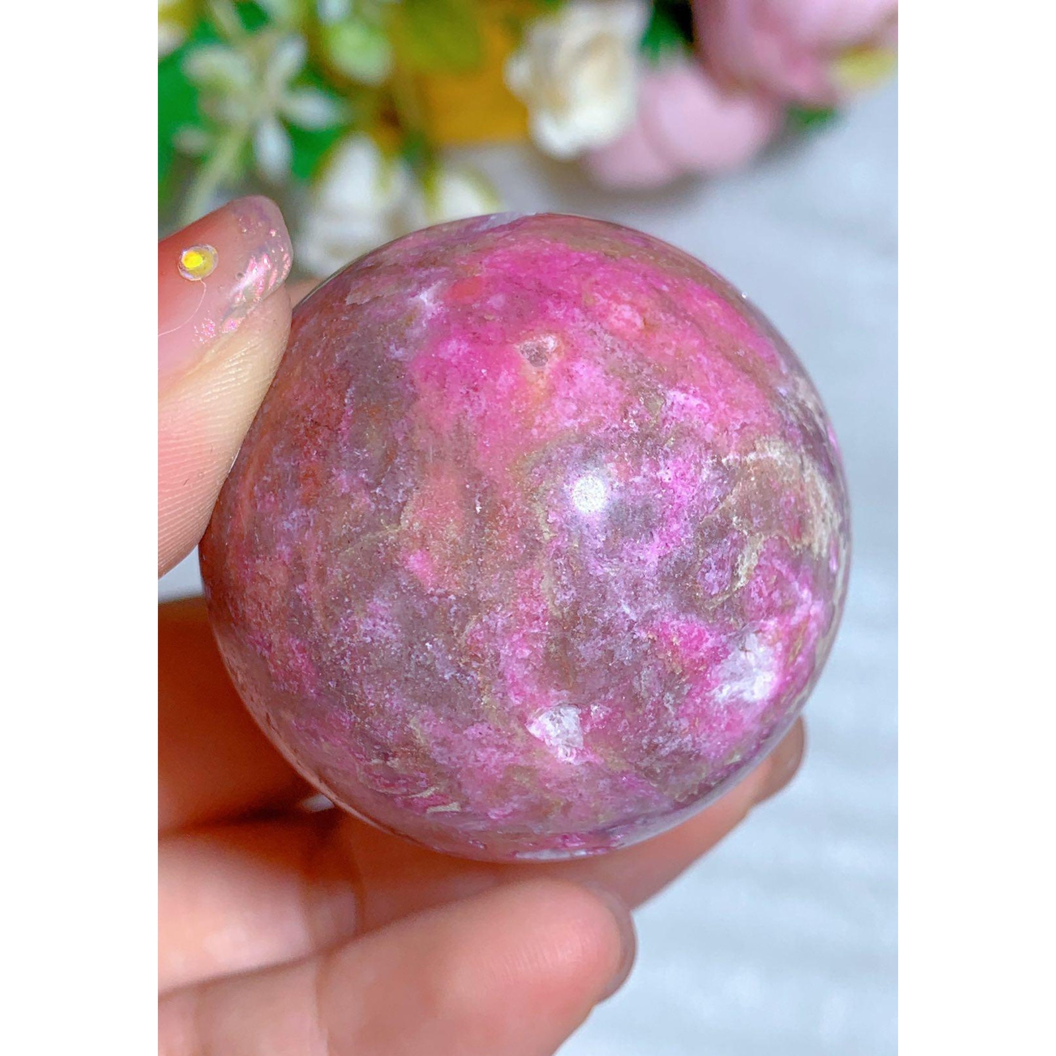 299g Natural Purple Pink Cobalt Cobalto Calcite Crystal Gemstone Rare  Mineral