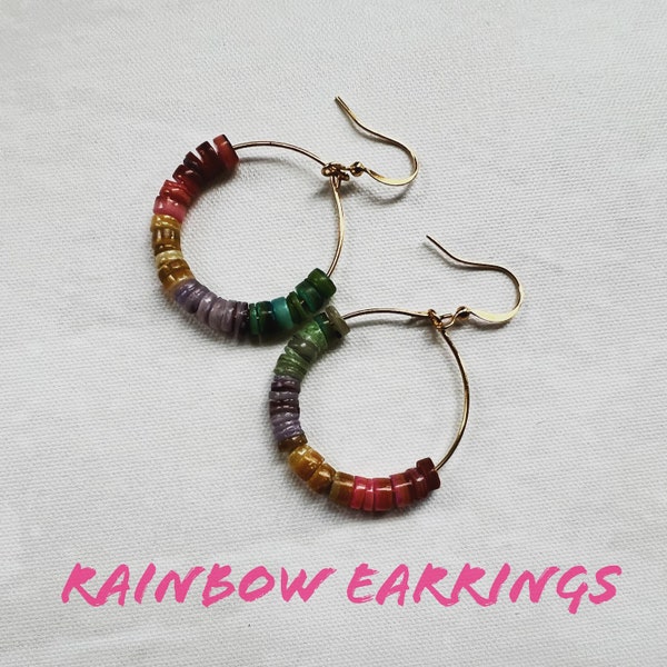 Rainbow Earrings | Multi-color Earrings