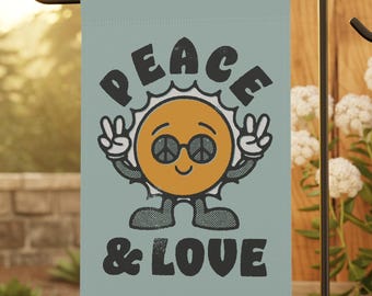 Kindness Garden Flag, Retro Garden Flag, Hippie Garden Flag, Home Banner, Garden Decor, Gifts for Gardeners, Funny Garden Flag,Liberal Flag