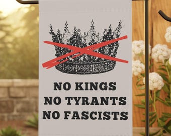 Anti Fascism Garden Flag, Social Activist Flag, Democrat Garden Flag, Spring Garden Flag, Anti Donald, Anti MAGA Progressive Flag,Peace Flag