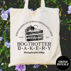 Bogtrotter Bakery Tote Bag, Matilda, Book Bag, Movie Lover Gift, Gifts for Geeks, Baker Gift, Musical Theater, Crunchem Hall, Ms Trunchbull