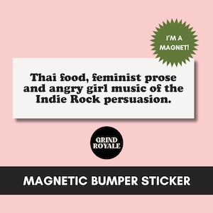 Feminist Bumper Car Magnet, Car Magnet Funny, Car Bumper Sticker Magnet, Bumper Sticker, Car Bumper Magnet, Funny Gifts for Friends