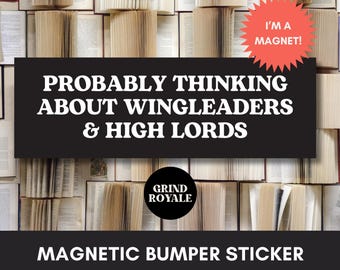 Funny Geek Bumper Magnet,Funny Bumper Sticker Magnet,Bumper Sticker,Unhinged Stickers,Bookish Sticker, Basgiath, ACOTAR, Book Lover Gift