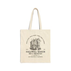 Witchy Charmed Spooky Tote Bag, Horror Tote Bag, Halloween Spooky Tote Bag, School Tote Bag, Horror Lover, Witch Tote Bag, Witchy Gift image 2