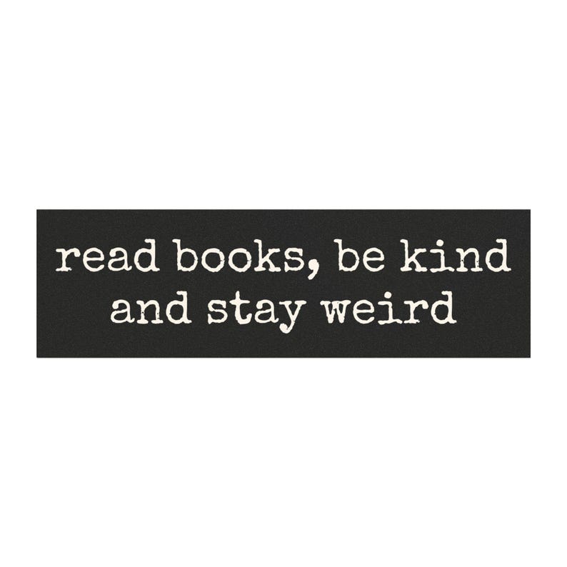 Bumpersticker lezer, grappige automagneet, bumpersticker, cadeaus voor geeks, boeksticker, lees verboden boeken, cadeaus voor lezers, Weirdcore afbeelding 2