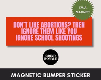Feminist Bumper Sticker, Car Magnet Bumper Sticker, Progressive Liberal Feminist,Political Bumper Sticker, Women's Rights,FDT Sticker