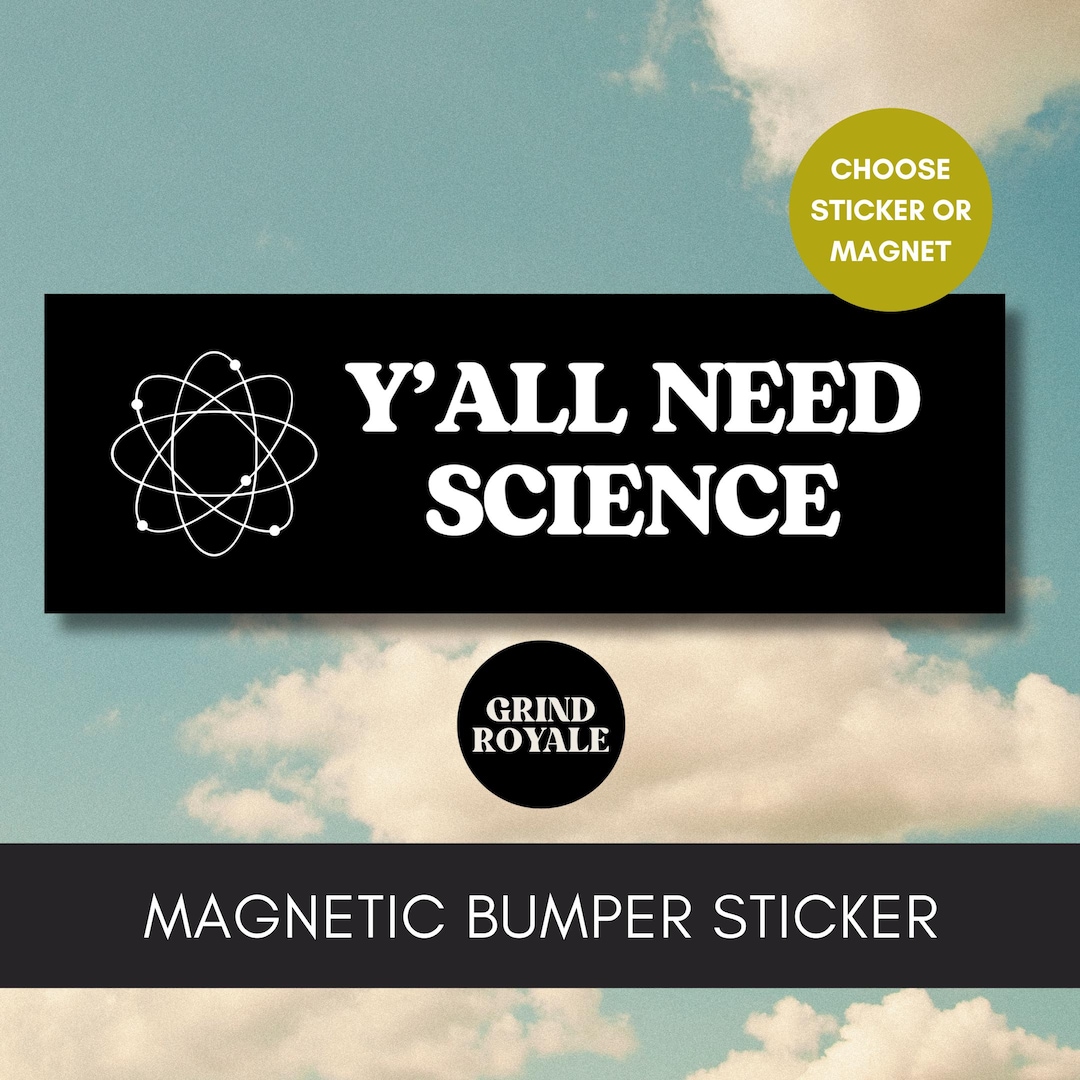 Pro Science Bumper Sticker Magnet, Science Sticker,cool Bumper Sticker ...