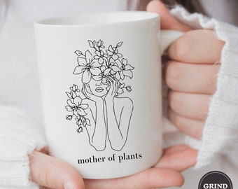 Tazza da caffè Madre delle piante, Tazza per mamma di piante, Tazza da caffè per piante, Regalo per piante, Regalo per amanti delle piante, Signora delle piante, Signora delle piante pazza
