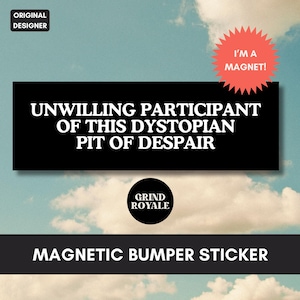 Anti MAGA Car Magnet Bumper Sticker,Progressive Liberal Feminist,Political Bumper Sticker,FDT Sticker,Leftist Sticker, FDT