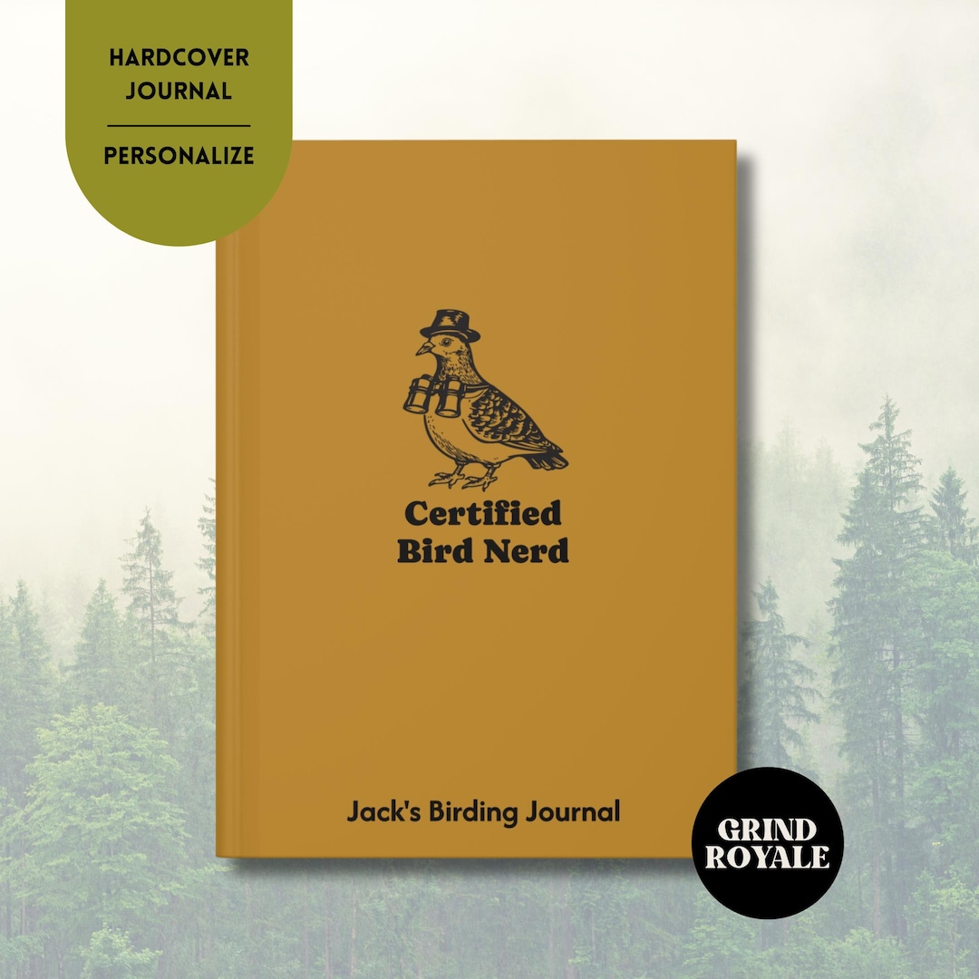 Custom Bird Watching Journal Gifts Bird Lovers Birdwatching Notebook ...