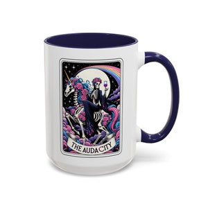 Audacity Tarot Card Mug, Occult skeleton tarot card Coffee mug, The audacity Tarot mug, witchy mug, witchy tarot card mug, the audacity mug image 4
