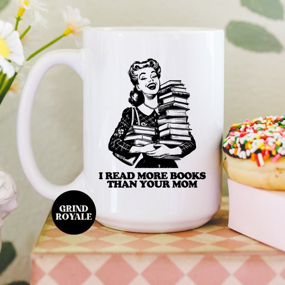 Funny Reading Coffee Mug, Book Lover Gift, Librarian Coffee Mug