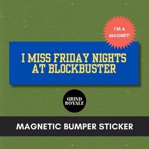 Movie Lover Bumper Sticker, Car Magnet Funny, Car Bumper Sticker, Bumper Sticker, Gifts For Geeks, Movie Lover, 90s Nostalgia, Nerdy Sticker