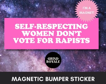 Feminist Bumper Sticker, Anti MAGA  Car Magnet Bumper Sticker, Progressive Liberal Feminist,Political Bumper Sticker,FDT Sticker