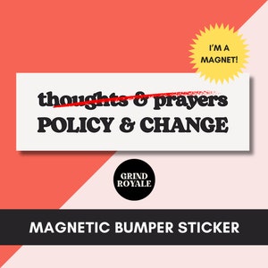 Political Bumper Car Magnet, Car Sticker Funny, Car Bumper Sticker, Bumper Sticker, Unhinged Stickers, Feminist, Human Rights, Liberal