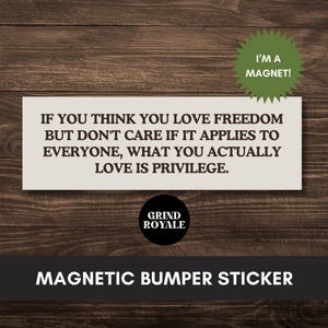 Social Justice Car Magnet Bumper Sticker,Progressive Liberal Feminist,Political Bumper Sticker,Anti Trump Sticker,Leftist Sticker, Anti MAGA