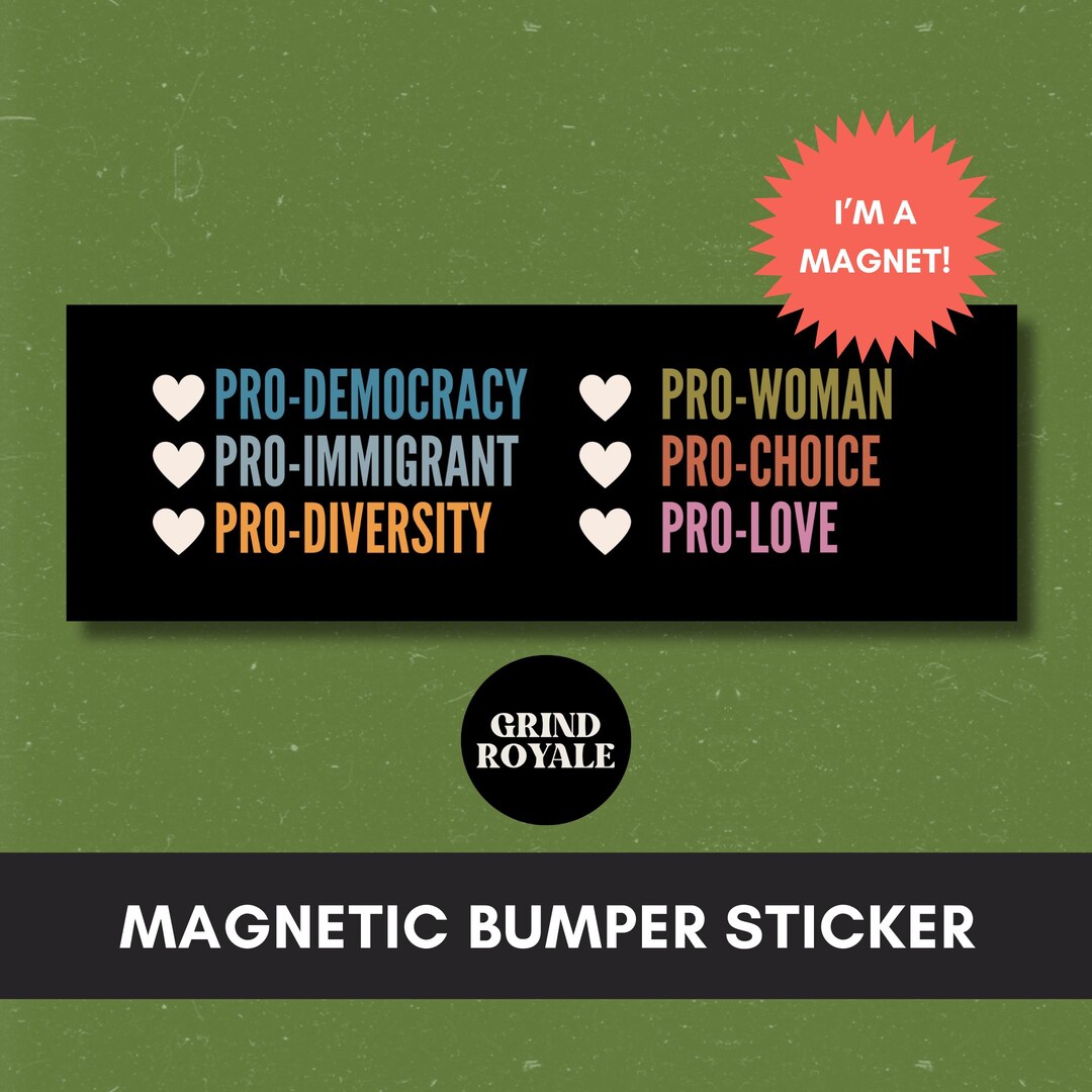 Liberalization Sticker Kindness Social Justice Car Magnet Bumper Sticker,progressive Liberal ...