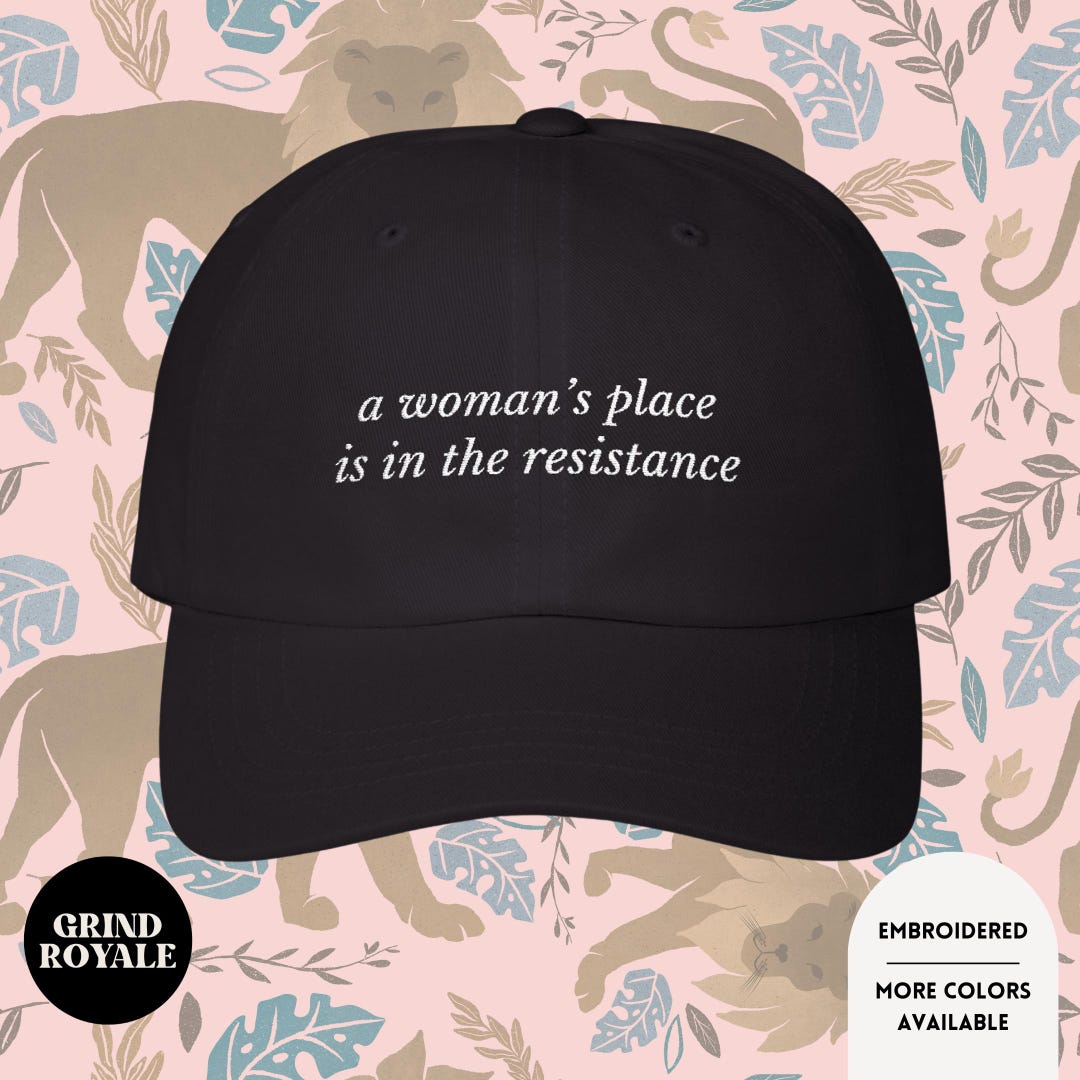 Women Aren’t Rehab Centers Hat Feminist Quote Blue Embroidered Slogan Cap NWT Mind Your Own Damn Business Embroidered Hat Feminist Gift  main image 4