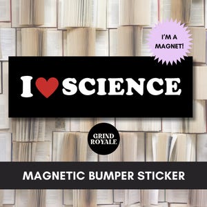 Pro Science Bumper Sticker Magnet, Science Sticker,Cool Bumper Sticker, Funny Bumper Sticker, Liberal Bumper Sticker, Science Gift