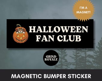 Halloween Bumper Car Magnet, Funny Goth Bumper Sticker, Funny Bumper Sticker,Bumper Sticker,Unhinged Stickers,Goth Sticker, Horror Lover