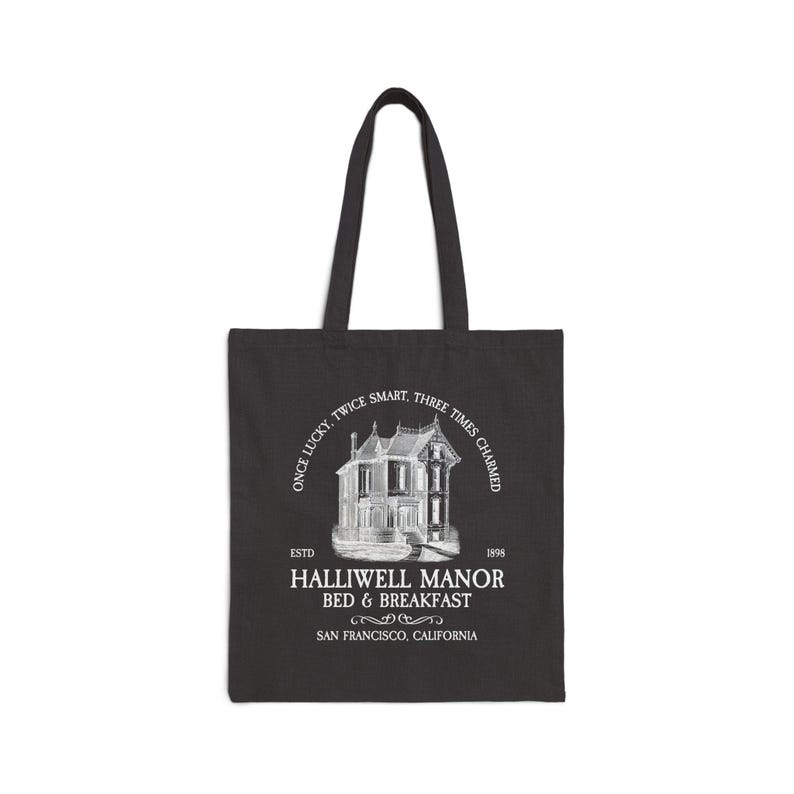 Witchy Charmed Spooky Tote Bag, Horror Tote Bag, Halloween Spooky Tote Bag, School Tote Bag, Horror Lover, Witch Tote Bag, Witchy Gift image 4