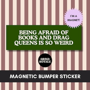 Anti MAGA Car Magnet Bumper Sticker,Progressive Liberal Feminist,Political Bumper Sticker,Anti Trump Sticker,Leftist Sticker, Anti Trump