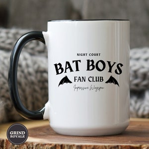 Bat Boys Fan Club Mug, Rhysand, Feyre, Romance Reader, ACOTAR, Bookish, The Night Court, Velaris, ACOSF, Cassian, Azriel