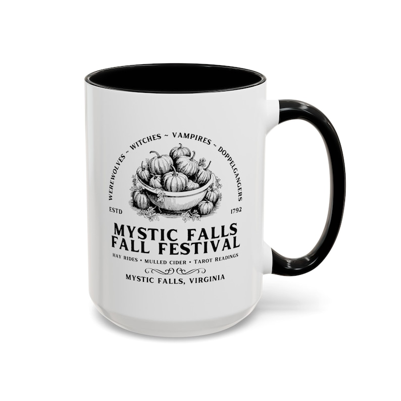 Vampir Gruselige Kaffeetasse, Gothic Becher, Horror-Liebhaber, Film-Liebhaber, Geschenke für Geeks, Halloween-Becher, Horrorfilme, TVD Bild 2