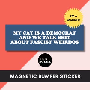Kinderloze Cat Ladies bumpermagneet, Kamala automagneet, Cat Lady voor Kamala Harris, kinderloze Cat Lady, feministische sticker, vrouwenrechten