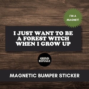 Funny Goth Bumper Car Magnet, Car Magnet Funny, Funny Bumper Sticker,Bumper Sticker,Unhinged Stickers,Witch Sticker,Goth Sticker