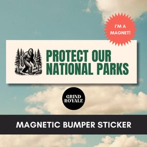 Bescherm nationale parken automagneet bumpersticker, progressieve liberale, politieke bumpersticker, anti-troefsticker, linkse sticker, anti MAGA