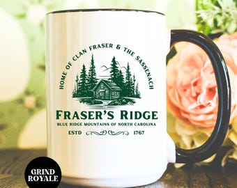 Fraser's Ridge Kaffeetasse, Lallybroch Kaffeetasse, Romanze Leser Geschenk Kaffeetasse, Scottish Tasse, Clan Fraser, historische Liebesbücher