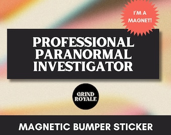 Pegatinas paranormales para el parachoques, imanes divertidos para el coche, pegatinas divertidas para el parachoques, pegatinas desquiciadas, pegatinas góticas, pegatinas de extraterrestres, cazadores de fantasmas.