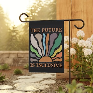 Inclusion Kindness Garden Flag, Social Activist Flag, Democrat Garden Flag, Liberal Garden Flag, Anti Trump Yard Sign, Progressive Flag