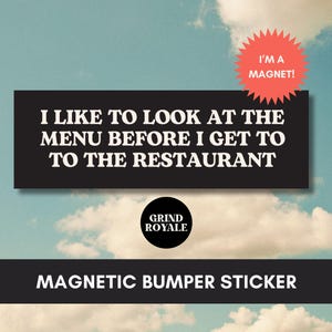 Bumpersticker donkere humor angst, autosticker grappig, autobumpersticker, bumpersticker, losgeslagen stickers, donkere humor cadeau, ja chef-kok