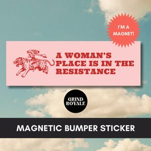 Feminist Bumper Sticker Magnet, Feminist Sticker, Smash the Patriarchy, Cool Bumper Sticker, Funny Bumper Sticker, Political Bumper Sticker