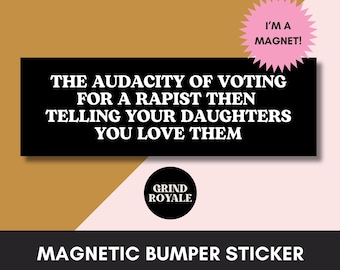 Feminist Bumper Sticker, Anti MAGA  Car Magnet Bumper Sticker, Progressive Liberal Feminist,Political Bumper Sticker,FDT Sticker