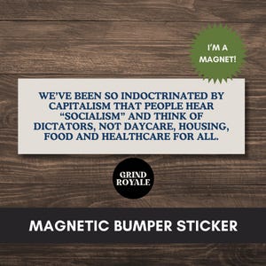Liberal Bumper Magnet, Social Justice Bumper Sticker, Funny Bumper Sticker,Political Bumper Sticker, Anti Trump Sticker, Anti MAGA, Leftist