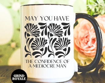 Bloemen feministische mok, feministische mok, feministisch cadeau, rechten van vrouwen, Smash the Patriarchy, mokken voor vrouwen, grappige mok, gelijke rechten