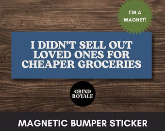 Anti MAGA  Car Magnet Bumper Sticker, Progressive Liberal Feminist, Political Bumper Sticker, FDT Sticker, Leftist Sticker
